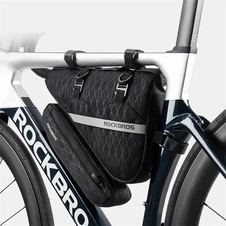 Borsa per manubrio da bicicletta 2 in 1, in poliestere 2/5