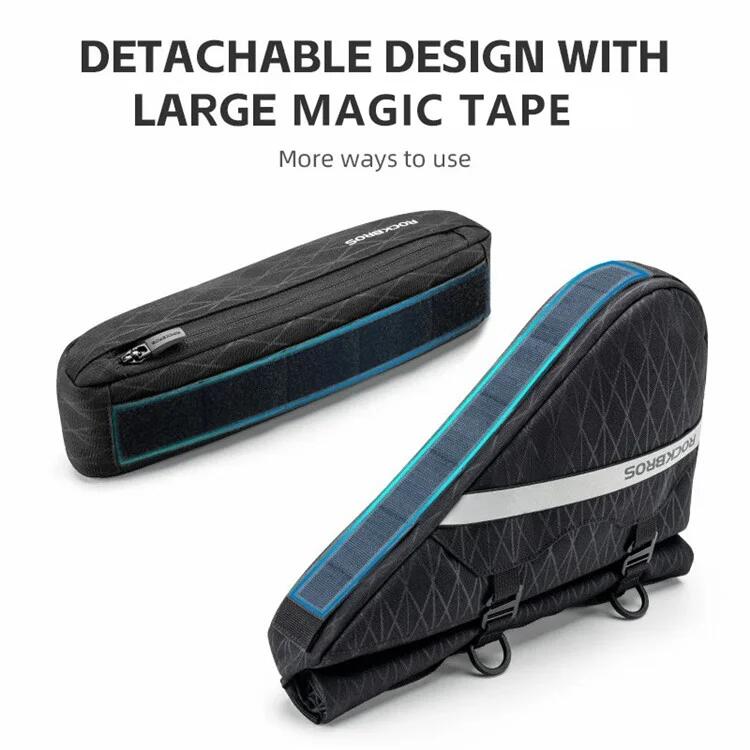 Borsa per manubrio da bicicletta 2 in 1, in poliestere 3/5