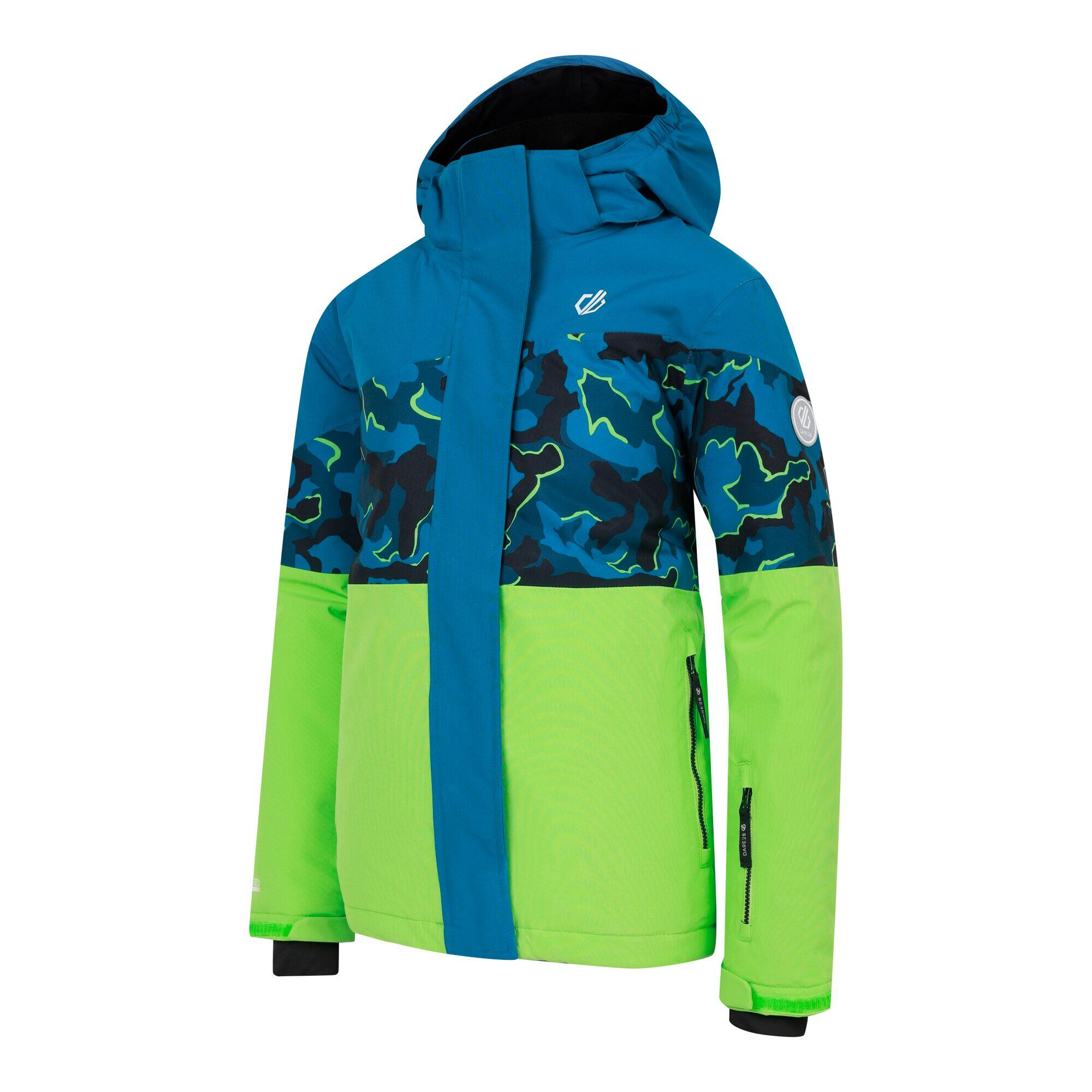 Childrens/Kids Humour III Camo Ski Jacket (Kingfisher Blue/Kingfisher Blue) 3/5
