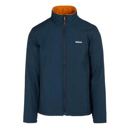 Veste Softshell CERA Homme (Bleu Marine / Orange Sombre Chiné)