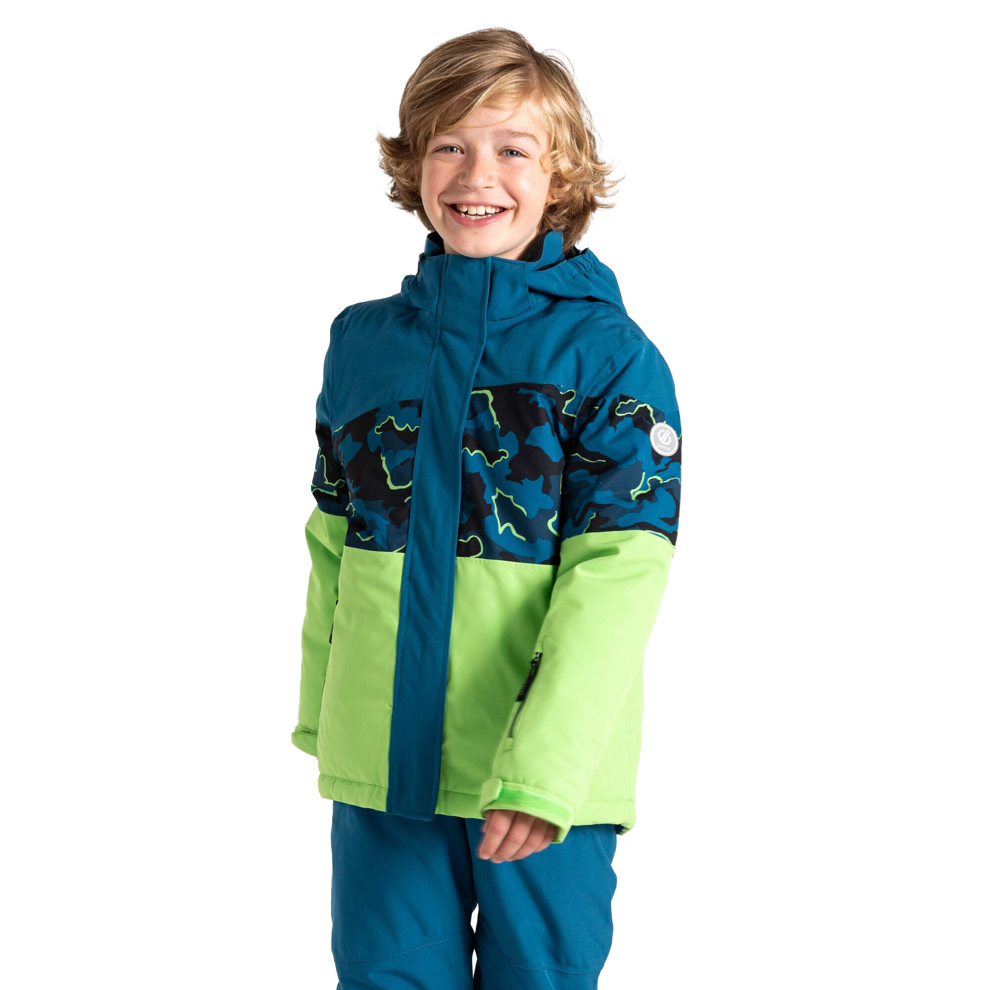 Childrens/Kids Humour III Camo Ski Jacket (Kingfisher Blue/Kingfisher Blue) 4/5