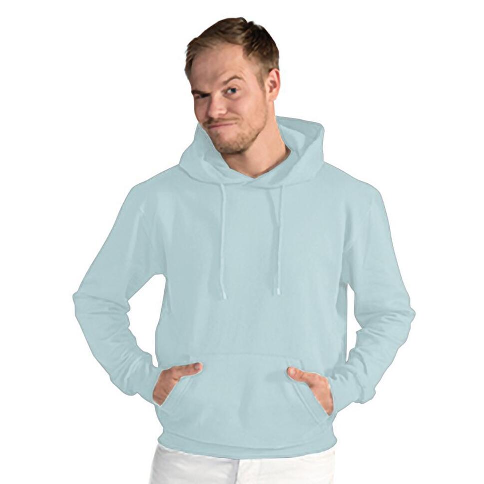 Męska Gładka Bluza Sportowa Przez Głowę Kaptur