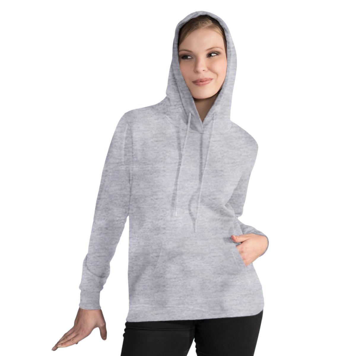Sg - Sweatshirt Uni À Capuche Femme (gris Clair) - Sweat-shirt - Blanc - 36 Xs - Decathlon