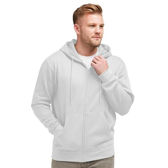 Męska Gładka Bluza Sportowa Z Kapturem Na Zamek