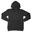 Sweatshirt Uni À Capuche Enfant Unisexe (Noir)