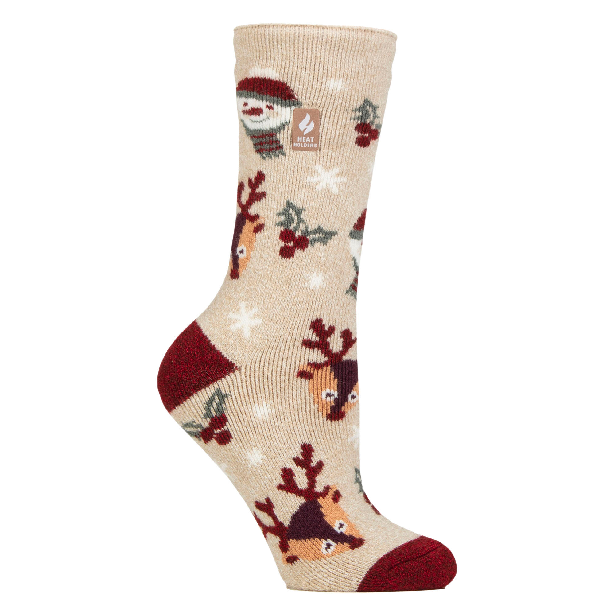 HEAT HOLDERS Ladies Lite Thermal Christmas Novelty Patterned Socks