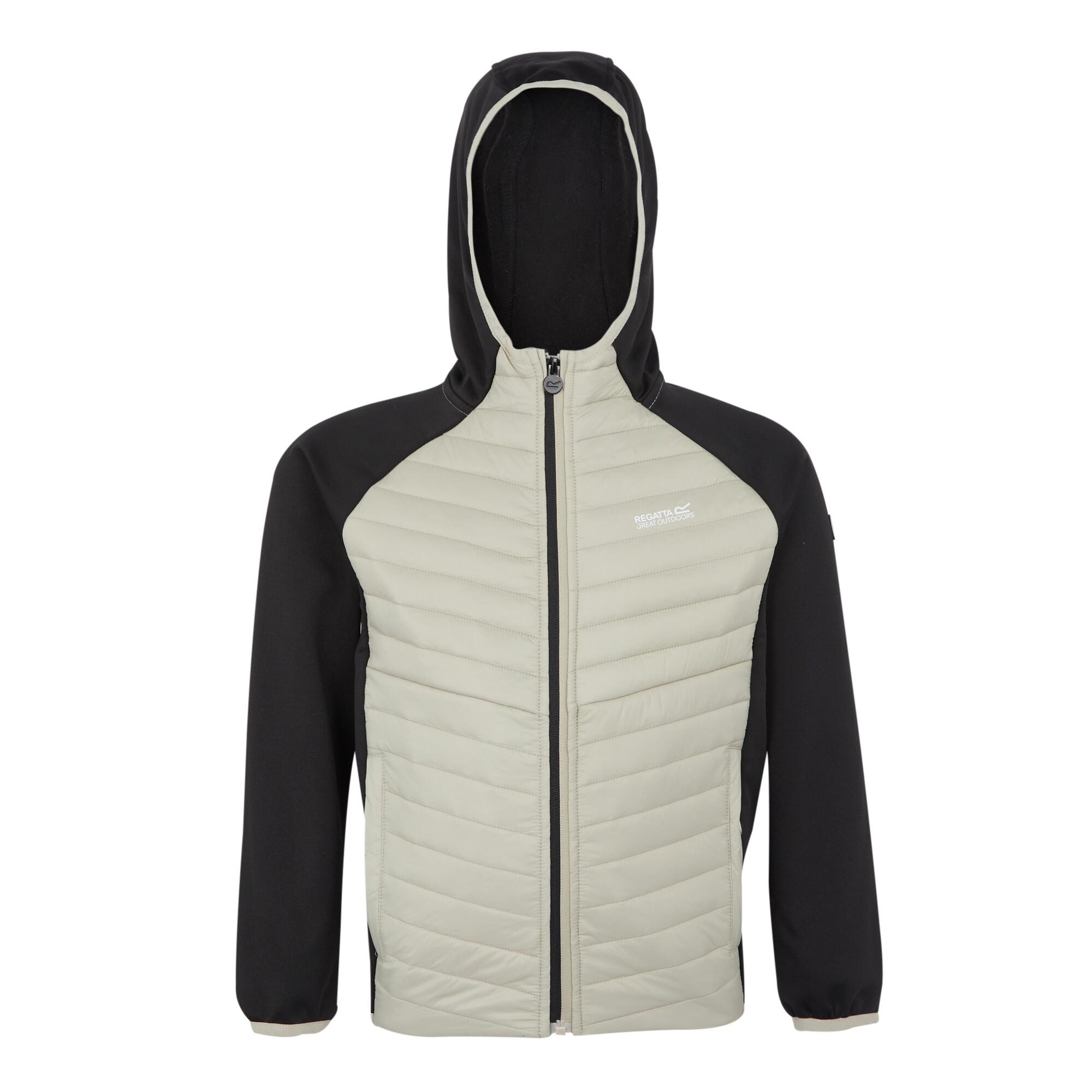 Regatta - Veste Hybride Kielder Enfant (noir / Blanc Cassé) - Veste - Gris|noir - 7-8 Ans - Decathlon