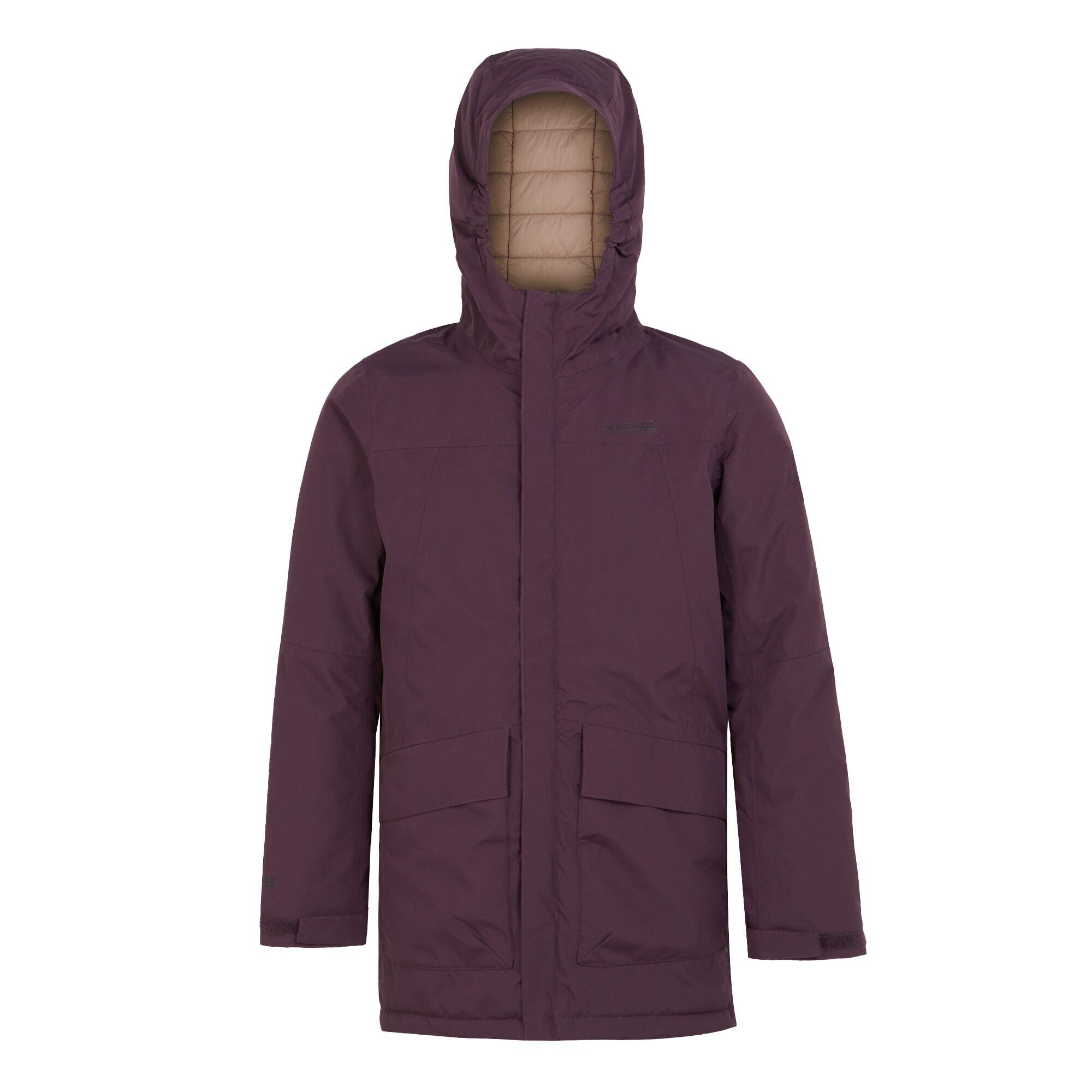 REGATTA Childrens/Kids Farbank Ski Jacket (Deep Plum/Warm Taupe)