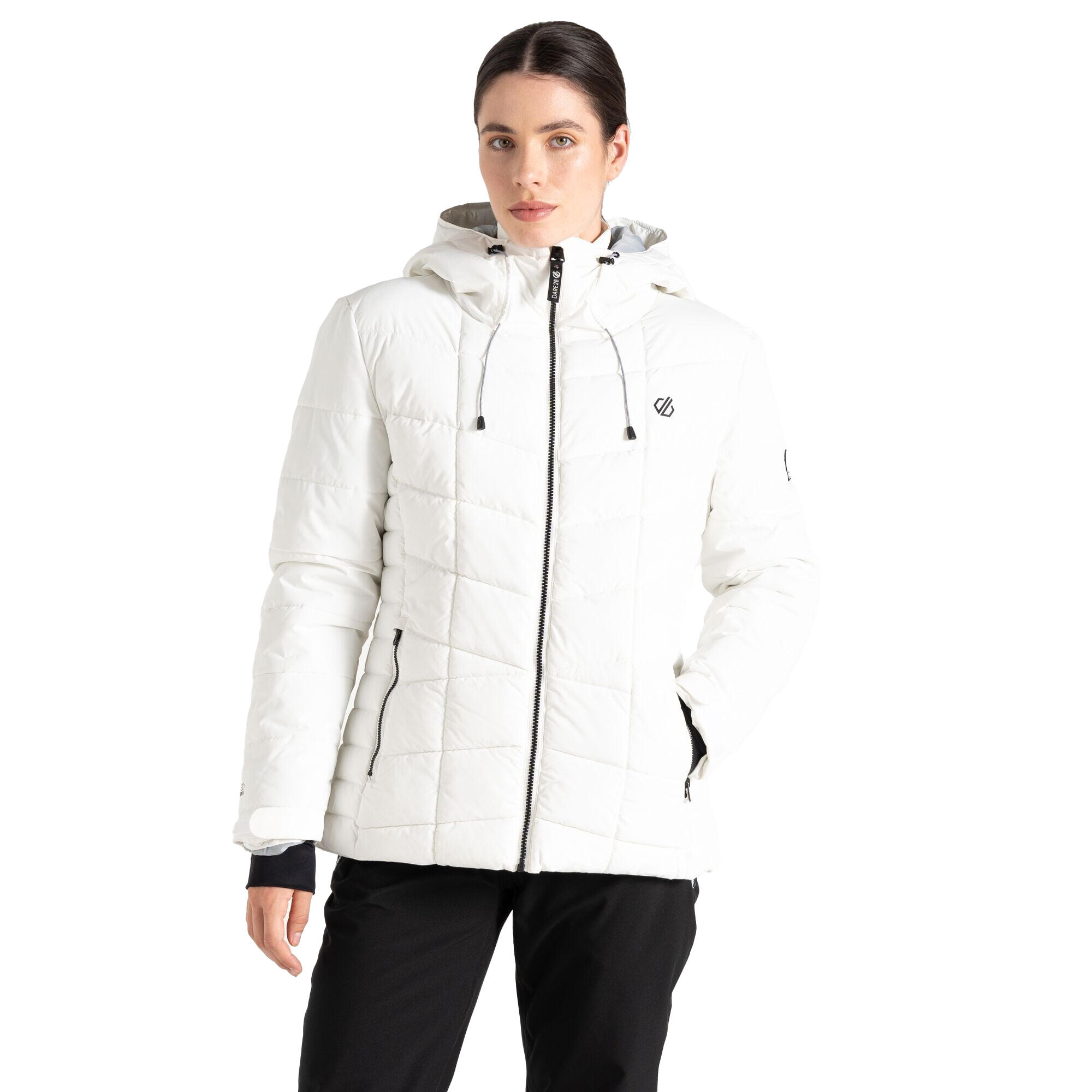 DARE 2B Womens/Ladies Blindside Ski Jacket (Blanc De Blanc)