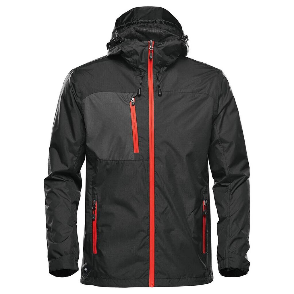 Mens Olympia Shell Jacket (Black/Bright Red)