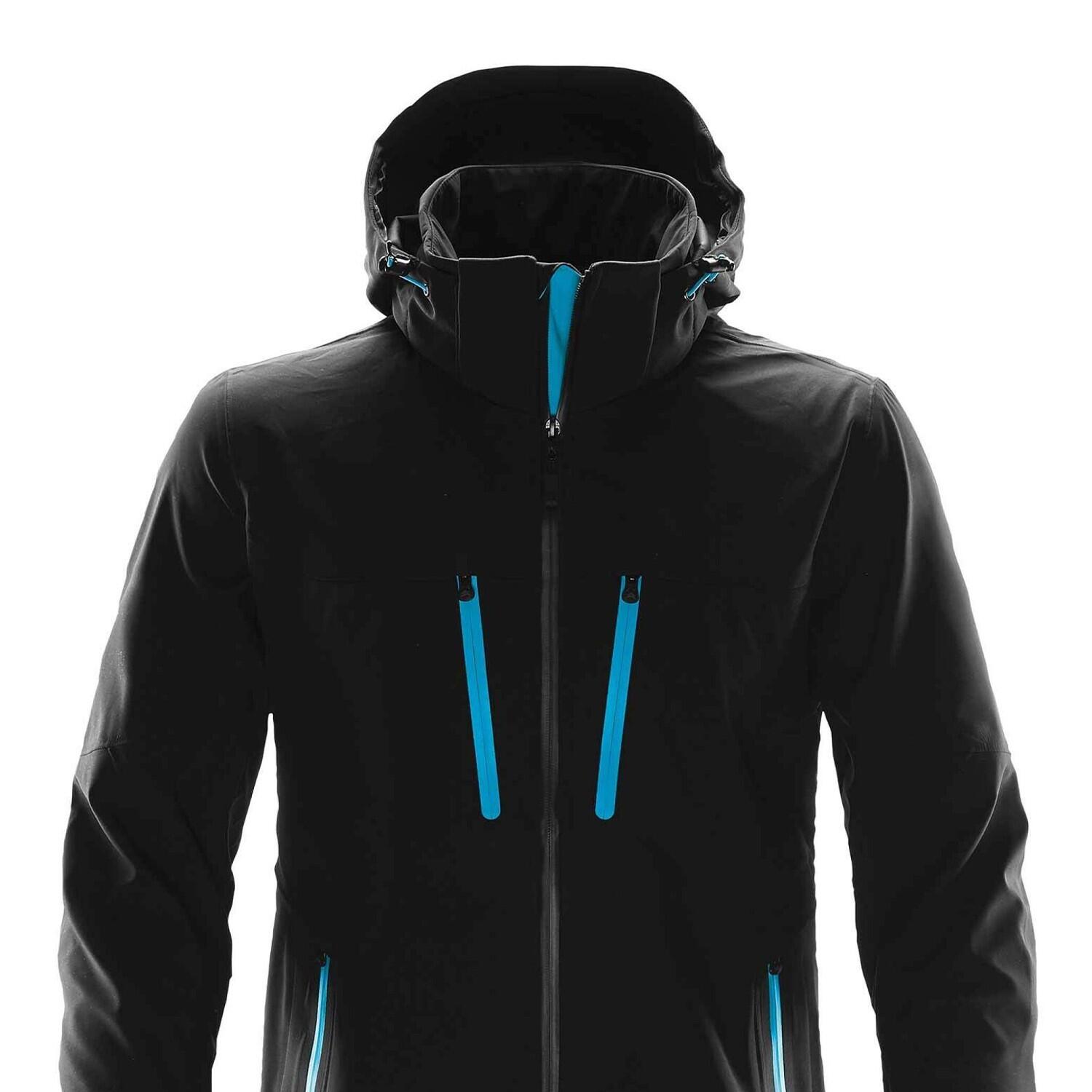 Casaco Patrol Soft Shell para homem (Preto/Elétrico) 2/2
