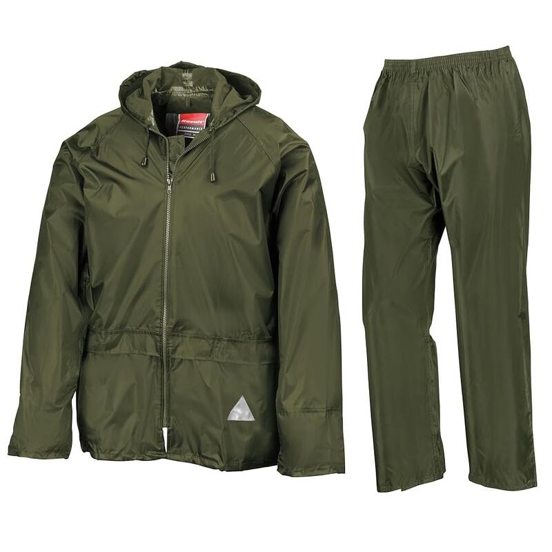 Ensemble Veste Et Pantalon Imperméables Homme (Olive)