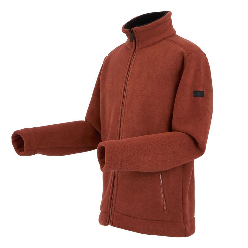 Veste Polaire GARRIAN Homme (Rouge Brûlé / Noir)