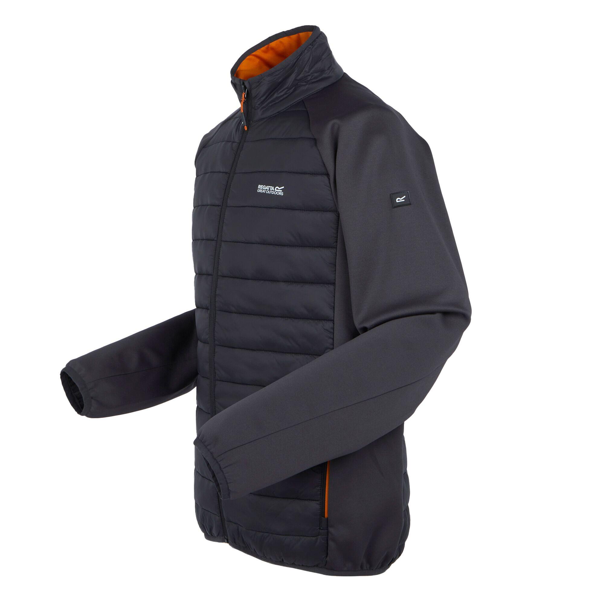 "Clumber IV" Hybridjacke Durchgehender Reißverschluss für Herren Asche/Fuchs 3/4