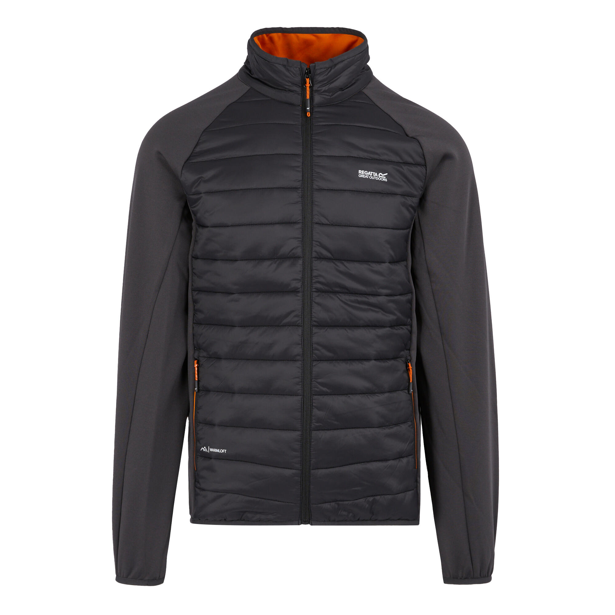ash grey / orange