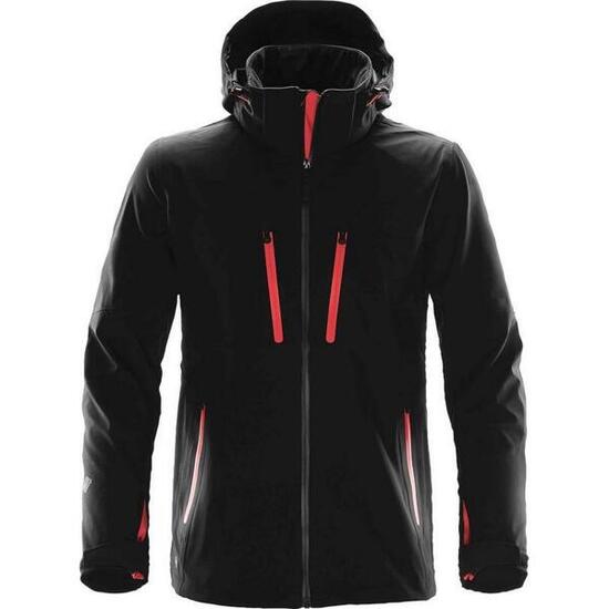 Veste Softshell PATROL Homme (Noir / Rouge Vif)