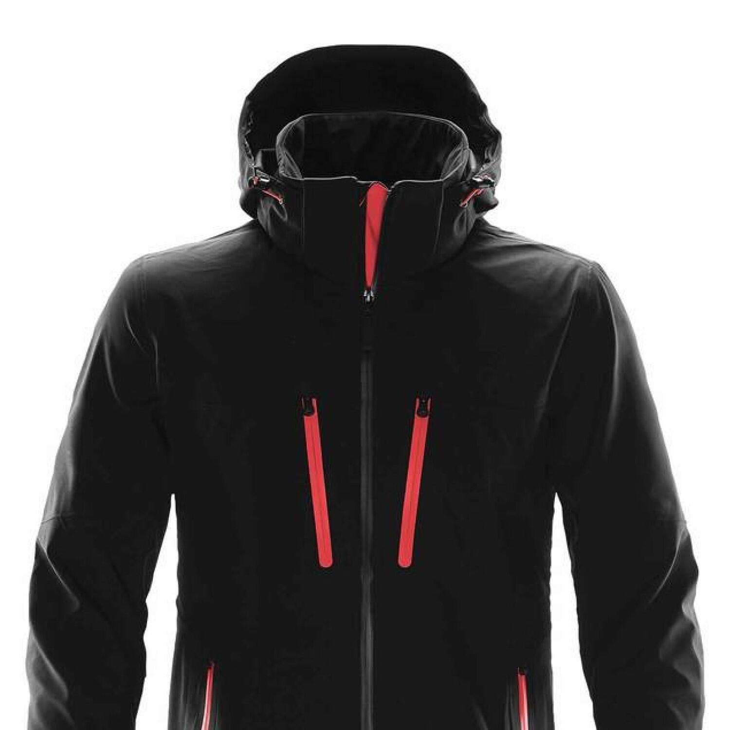 Casaco Patrol Soft Shell para homem (Preto / Vermelho Brilhante) 2/2
