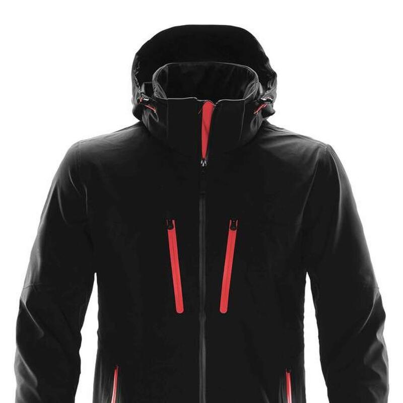 Heren Patrol Soft Shell Jas (Zwart/Rood)