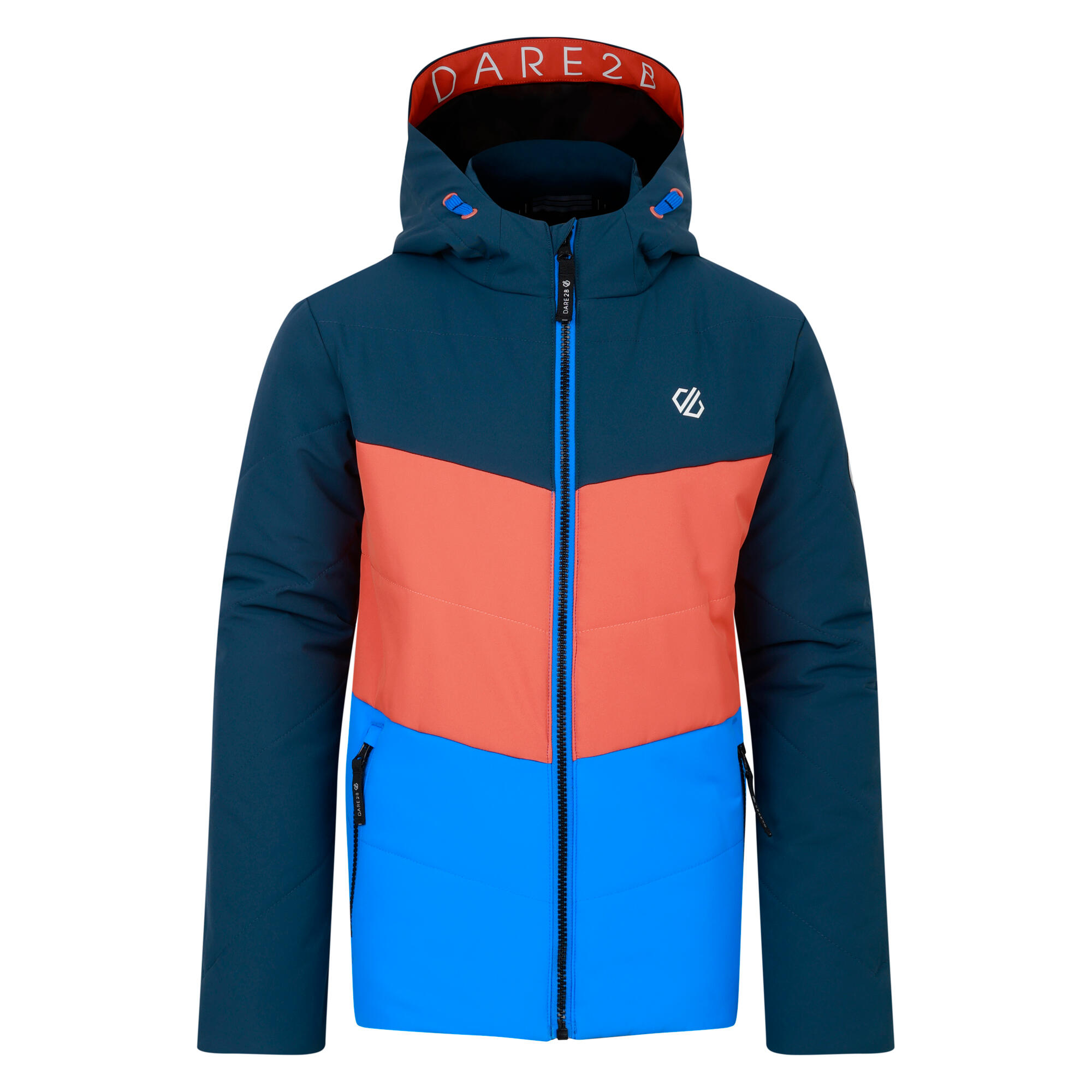 DARE 2B Childrens/Kids Jolly Padded Jacket (Athletic Blue/Orange Rust)