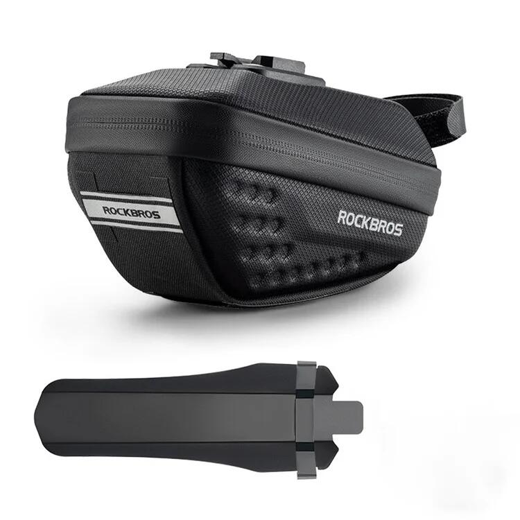 Rockbros - Rockbros 30130050001 Sacoche De Selle De Vélo 0.8l Avec Garde-boue - Sacoche De Cadre - Noir - Decathlon