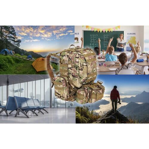 Sac à dos Chasse Femmes Hommes 45 Litres Tactique Militaire Camo 2/7