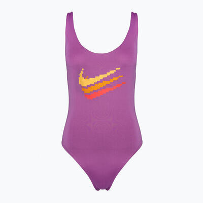 Einteiliger Nike Multi Logo U-Back Damen-Badeanzug