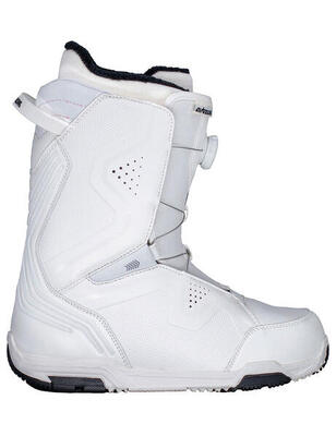 Dames snowboardschoenen strong white atop boots met speed lacing