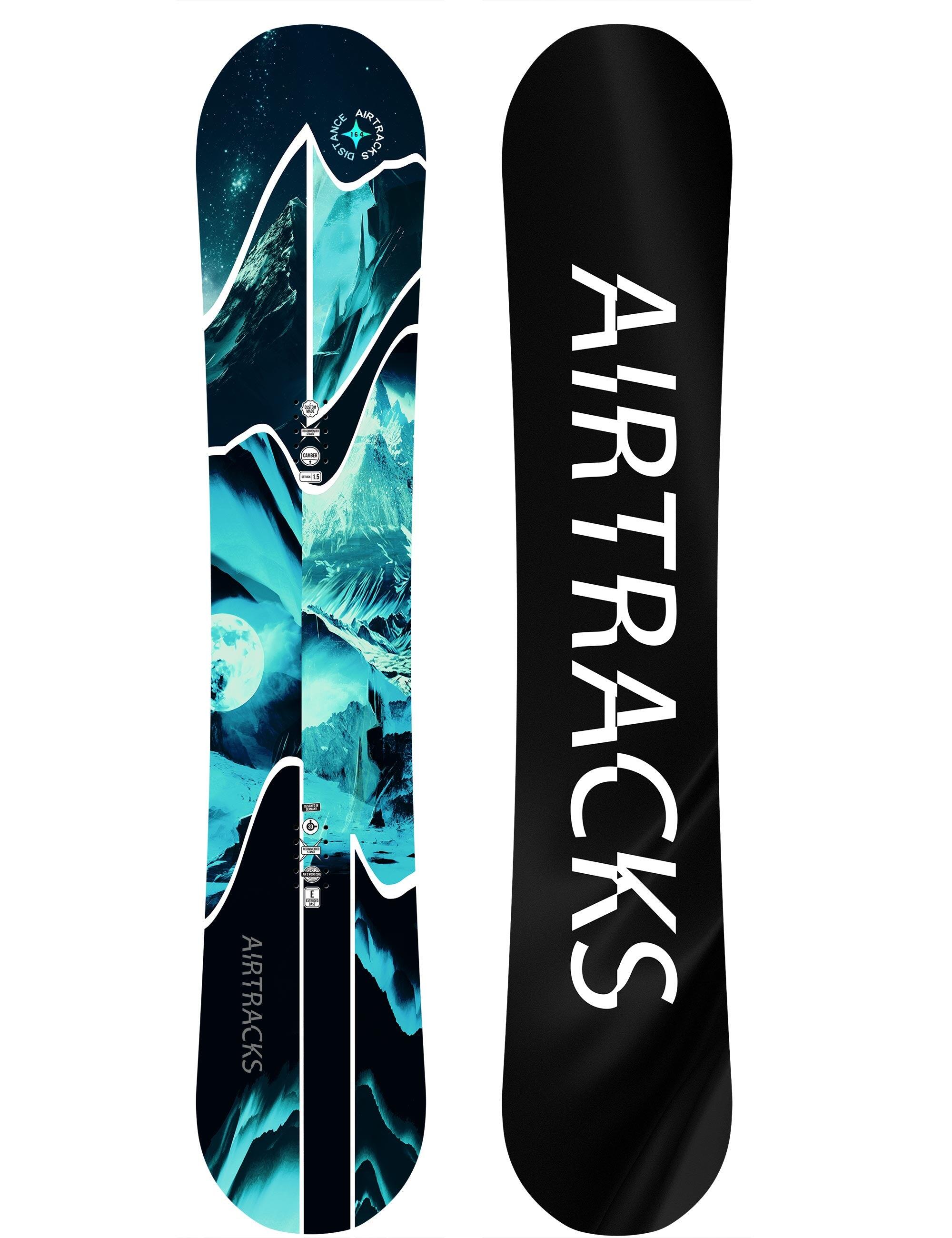 AIRTRACKS Distancia de snowboard para hombres Camber de ancho