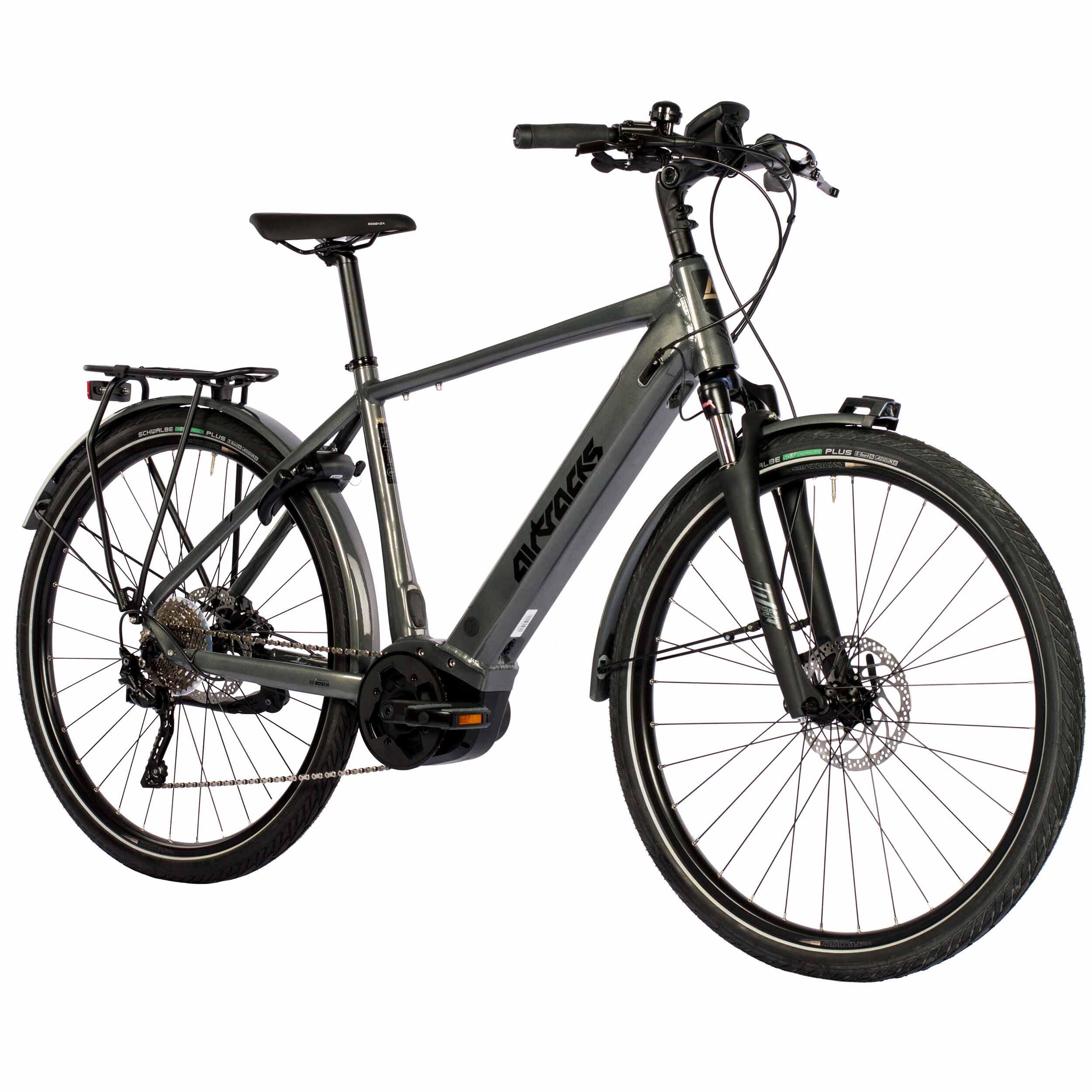 28" Herren E-Bike Trekking Fahrrad NOVA BOSCH PERFORMANCE LINE 500Wh 10 GANG 3/4