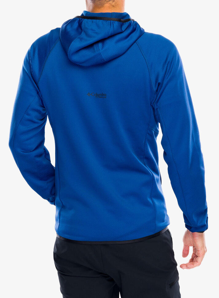 Bluza z kapturem męska Columbia Triple Canyon Grid Fleece Hooded FZ II