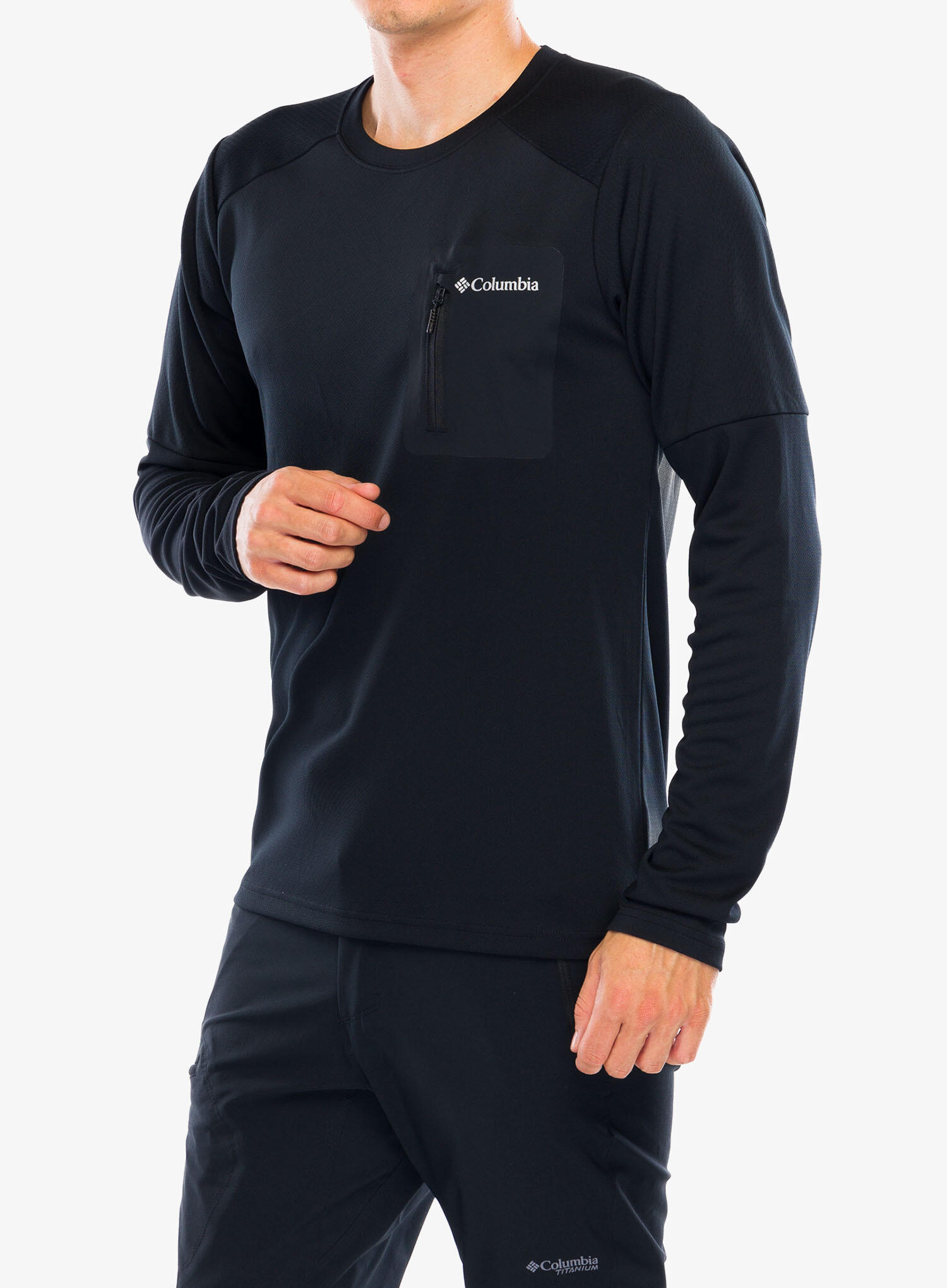 Bluza bez kaptura męska Columbia Tech Knit Long Sleeve Crew 3/6