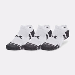 Lot de 3 paires de chaussettes invisibles blanches Under Armour Performance Tech
