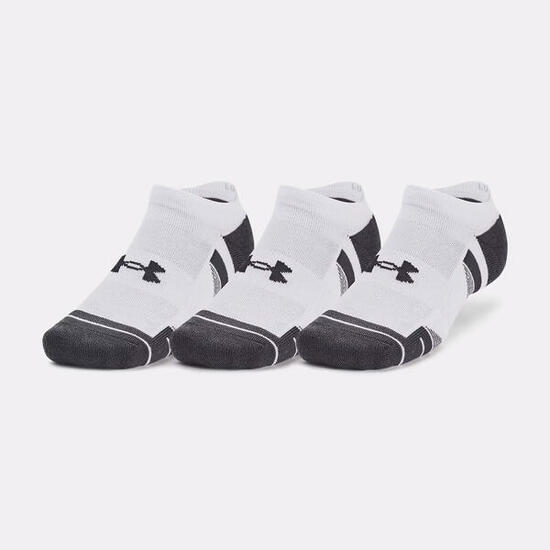 Lot de 3 paires de chaussettes invisibles blanches Under Armour Performance Tech