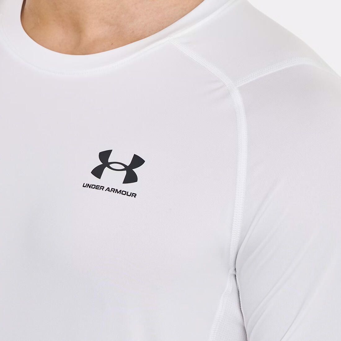 T-shirt Blanc manches longues HeatGear® pour homme Under Armour 3/7