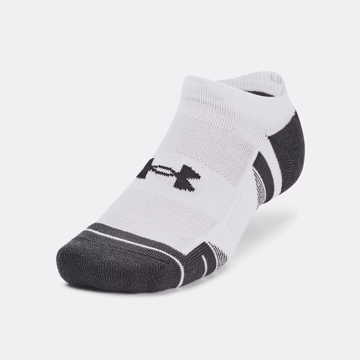 Set da 3 paia di calzini invisibili bianchi Under Armour Performance Tech 4/5