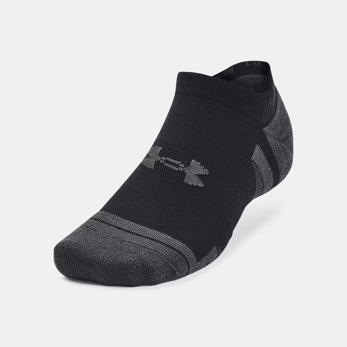 Set di 3 paia di calzini invisibili neri Under Armour Performance Tech 4/6