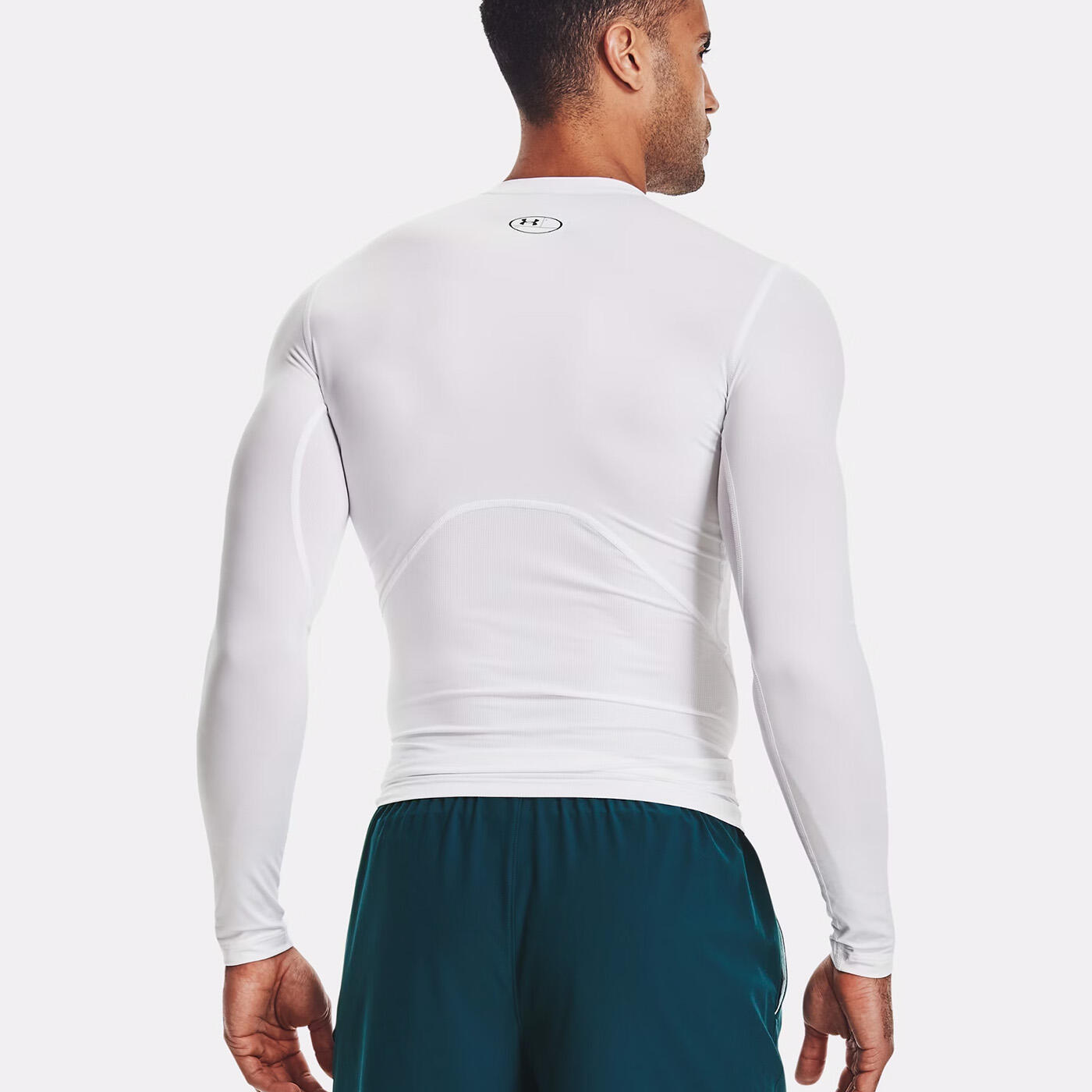 T-shirt Blanc manches longues HeatGear® pour homme Under Armour 2/7