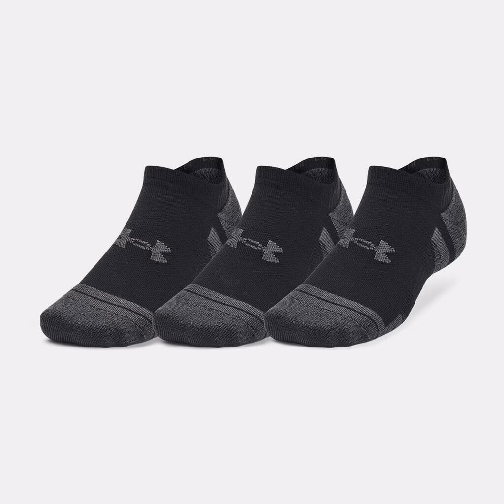 Pack of 3 Under Armour Performance Tech No-Show Socks - Black