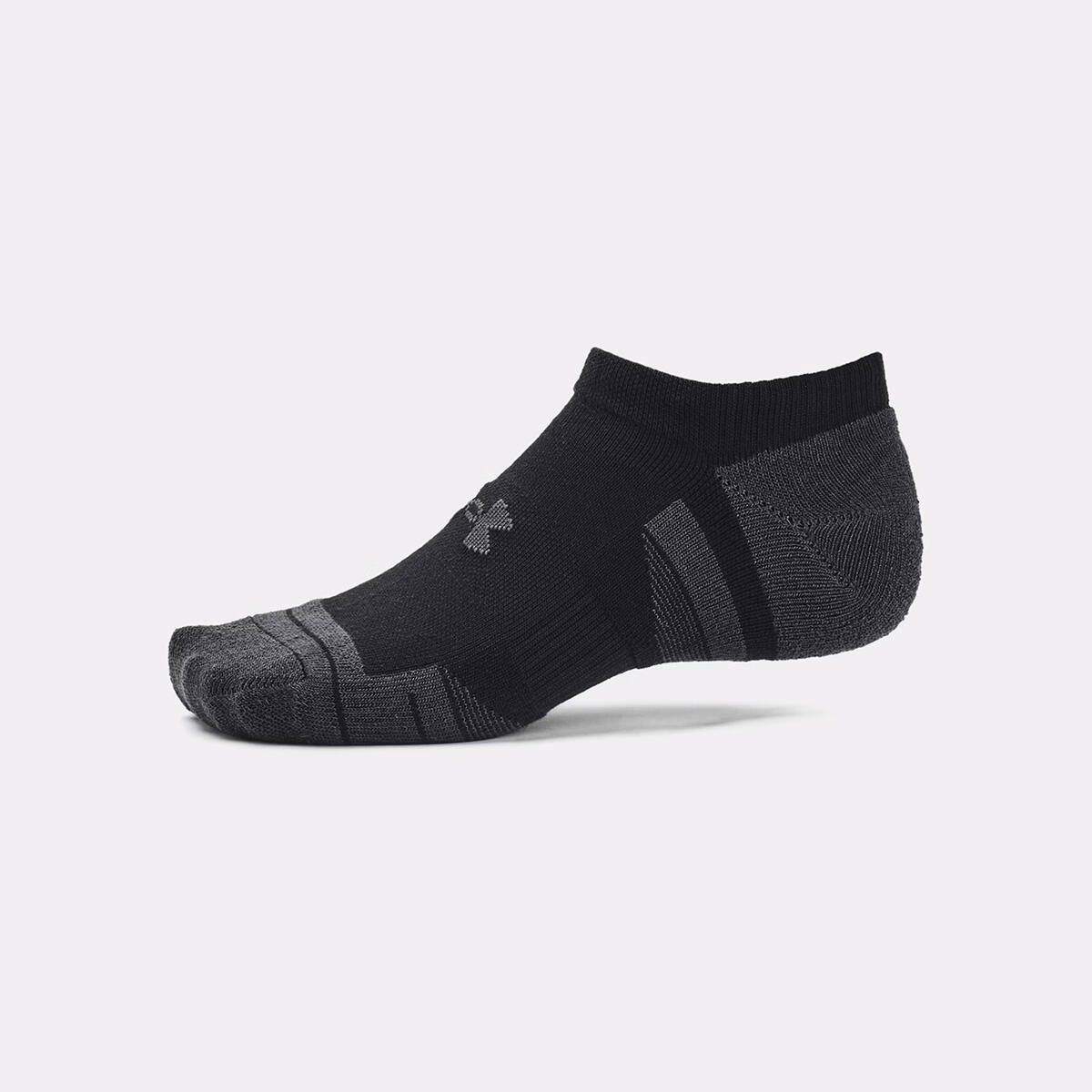 Set di 3 paia di calzini invisibili neri Under Armour Performance Tech 3/6