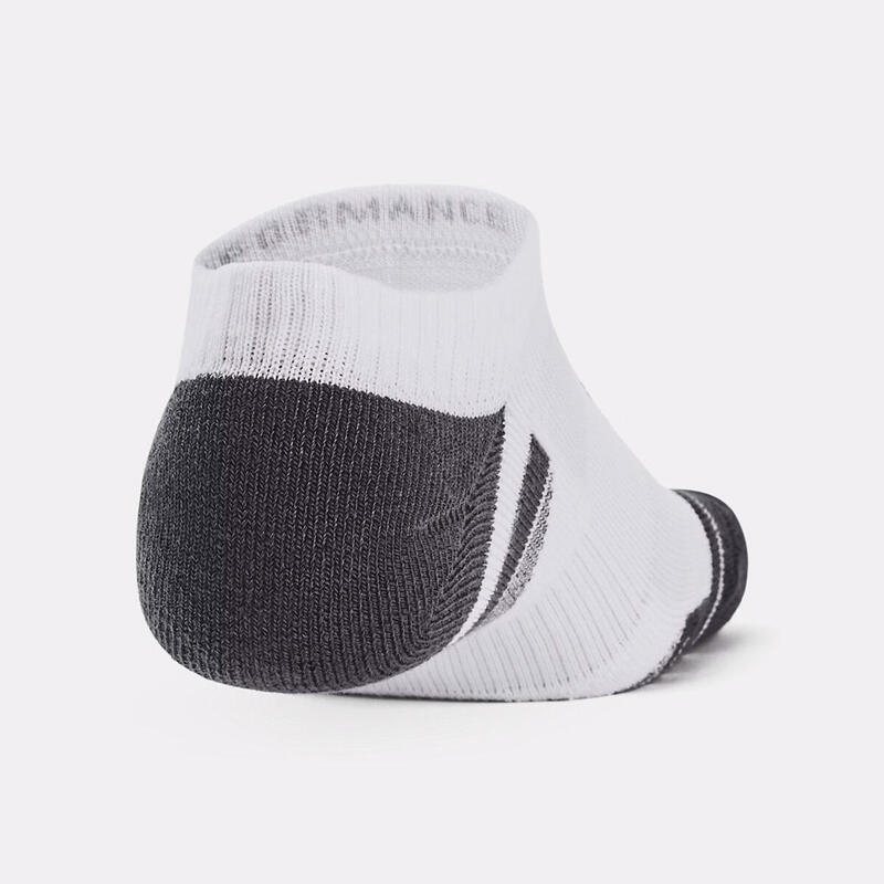 Set de 3 perechi de șosete invizibile albe Under Armour Performance Tech