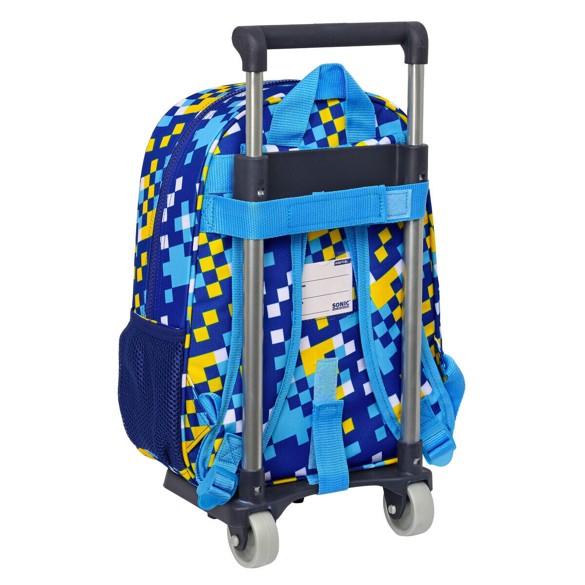 Mochila Escolar con Ruedas Sonic Speed Azul 2/3