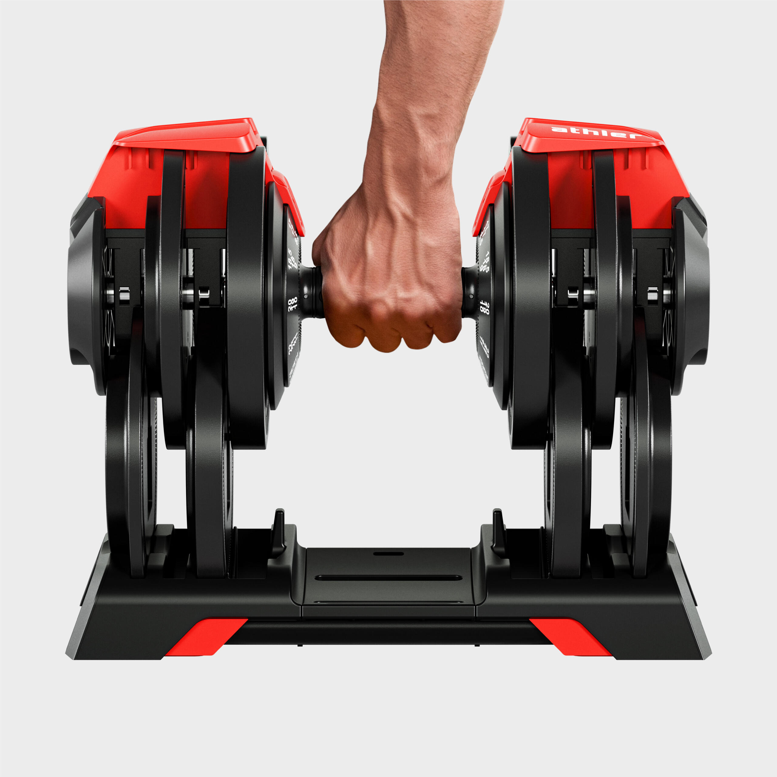 Verstellbare Hanteln 2in1 Lion 65 mit Langhantel-Adapter 24 kg 5/7