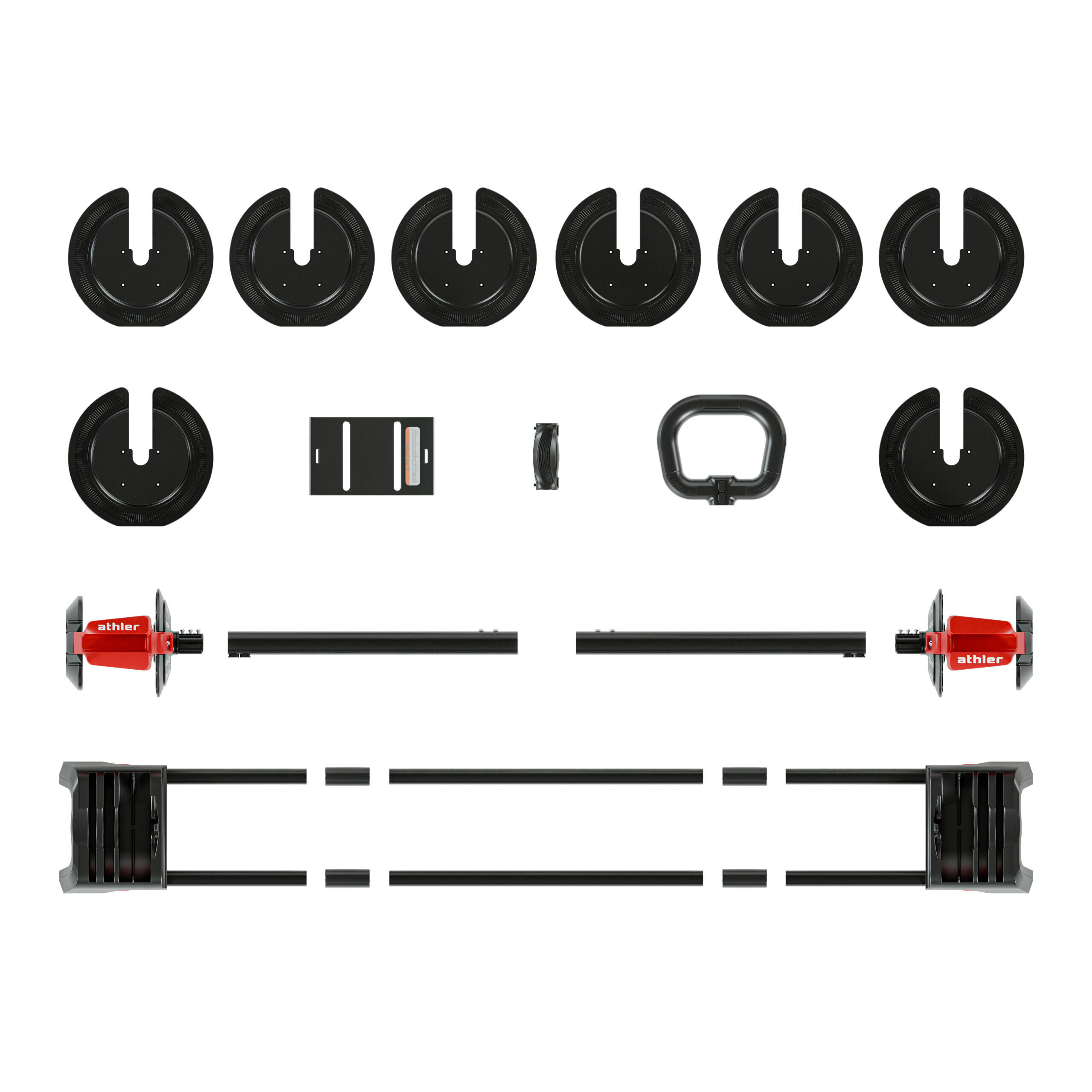 Verstellbare Hanteln 2in1 Lion 65 mit Langhantel-Adapter 24 kg 2/7
