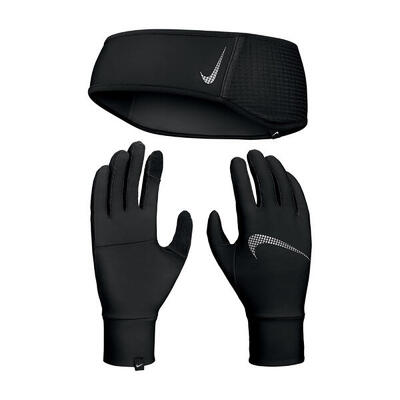 Set fascia per capelli + guanti da donna Nike Essential Running