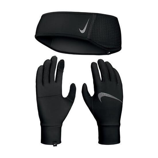Set fascia per capelli + guanti da donna Nike Essential Running