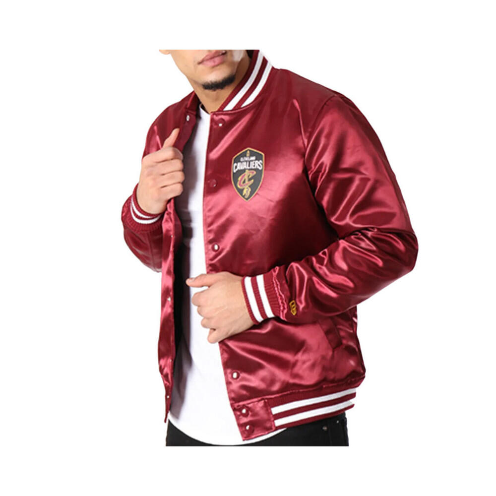 Giacca Bomber New Era Tip Off Cleveland Cavaliers in Raso 3/7