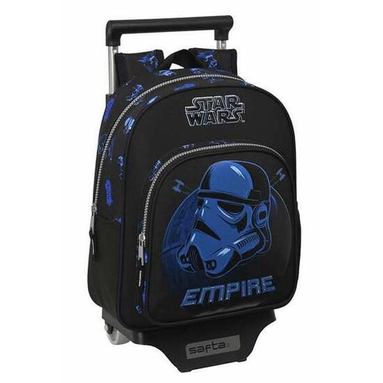 Mochila Escolar con Ruedas Star Wars Digital escape Negro