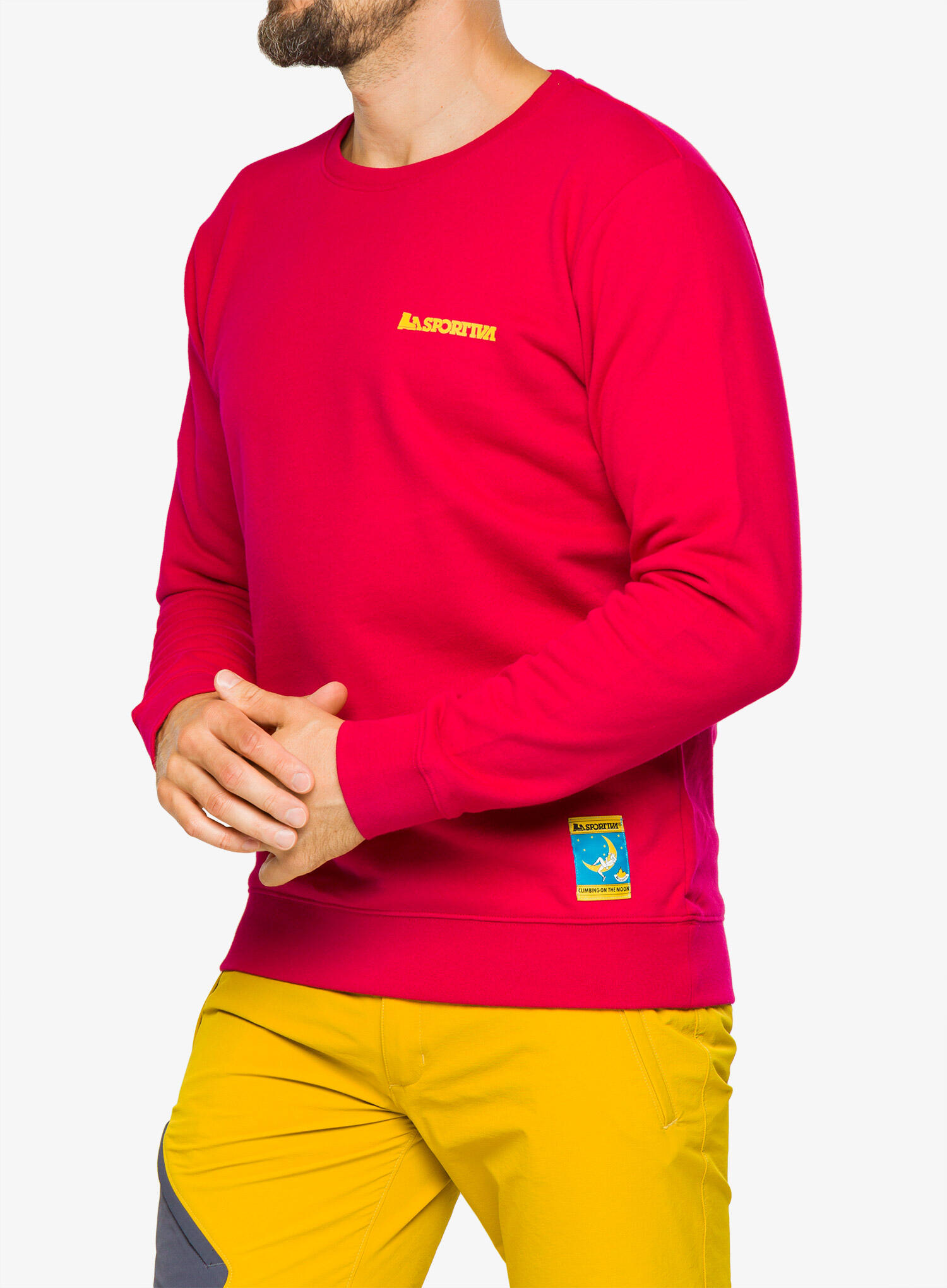 Bluza bez kaptura męska La Sportiva Climbing on the Moon Sweatshirt 3/7