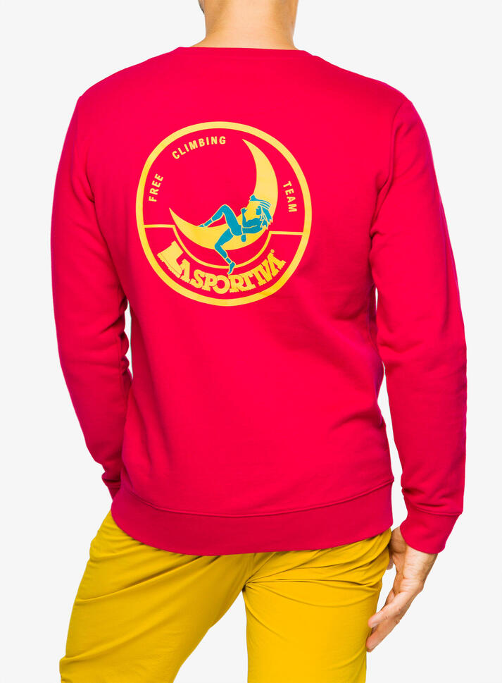 Bluza bez kaptura męska La Sportiva Climbing on the Moon Sweatshirt