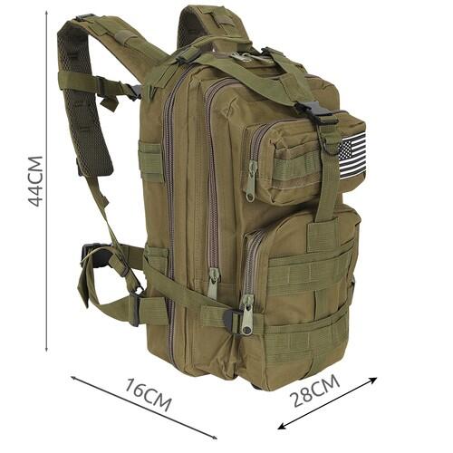 Sac à dos militaire Femmes Homme 26L Survie Tactique